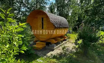 Баня Бочка Люкс С Козырьком #324 фото 1 Баня Бочка Люкс С Козырьком #324 фото 1