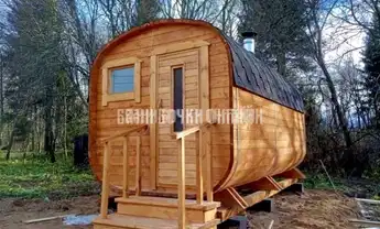 БАНЯ КВАДРО БОЧКА "ЛЮКС ВХОД С ТОРЦА" #283 фото 1 БАНЯ КВАДРО БОЧКА "ЛЮКС ВХОД С ТОРЦА" #283 фото 1