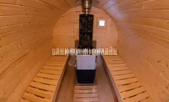 БАНЯ БОЧКА "СТАНДАРТ С КОЗЫРЬКОМ" #295 фото 2 БАНЯ БОЧКА "СТАНДАРТ С КОЗЫРЬКОМ" #295 фото 2