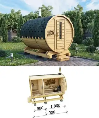 Баня бочка Стандарт