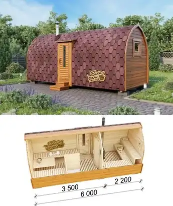 Баня викинг 6 метров