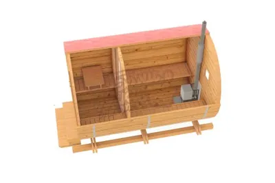 Баня-бочка - прекрасная альтернатива капитальному строению