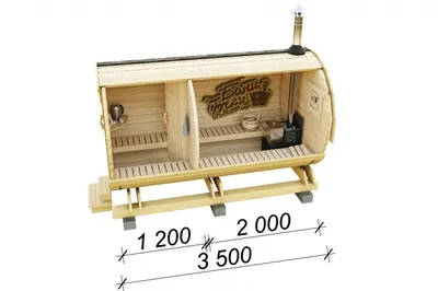 Баня бочка Компакт