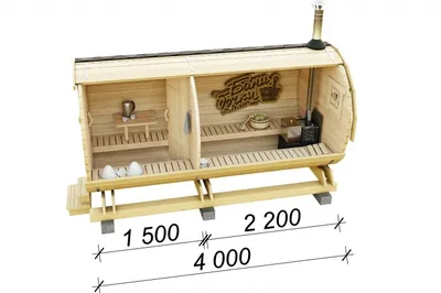 Баня бочка Люкс