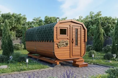 Баня квадробочка Супер-люкс вход с торца