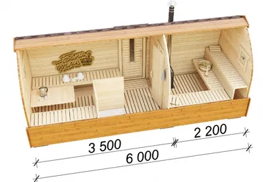 Баня викинг 6 метров