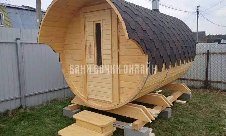 БАНЯ БОЧКА "СТАНДАРТ С КОЗЫРЬКОМ" #294 БАНЯ БОЧКА "СТАНДАРТ С КОЗЫРЬКОМ" #294