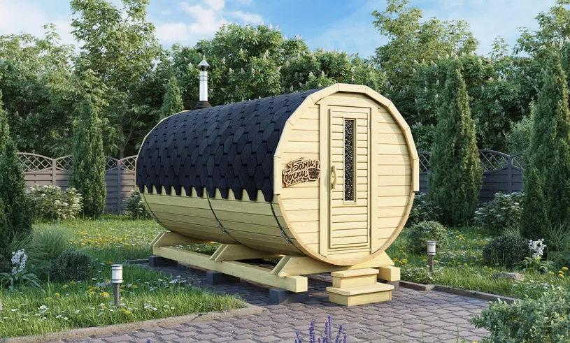 Баня бочка Люкс