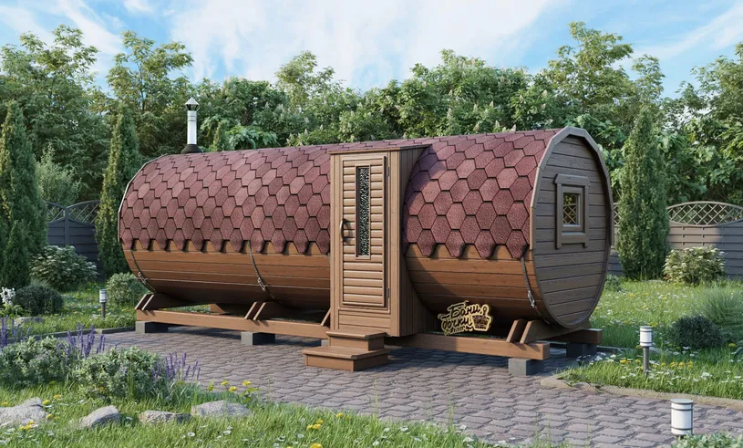 Баня бочка Супер-люкс 2